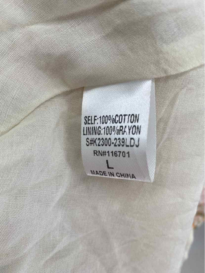 Size L KARLIE Tan Dress