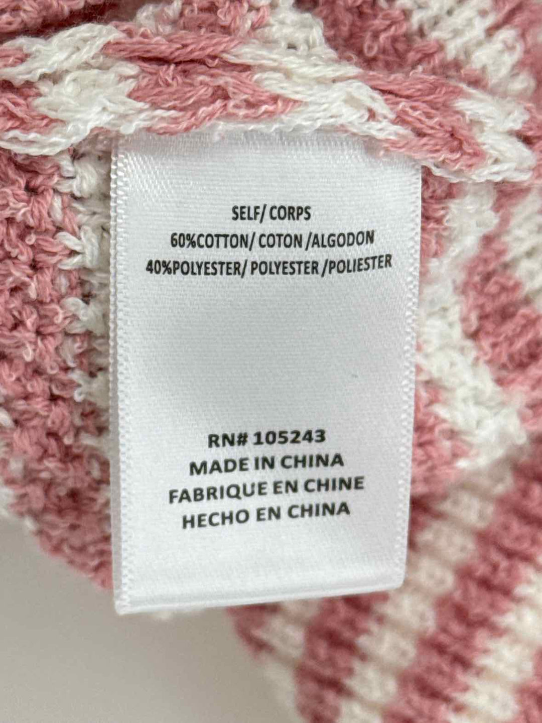 Size XL BOBEAU Pink Cardigan