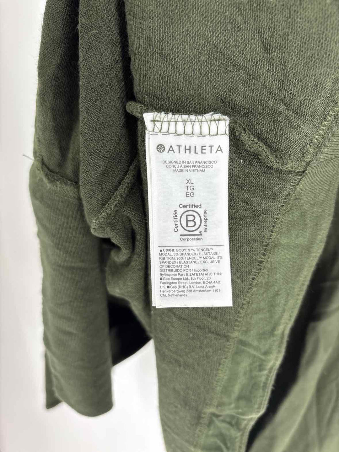 Size XL Athleta Olive Cardigan