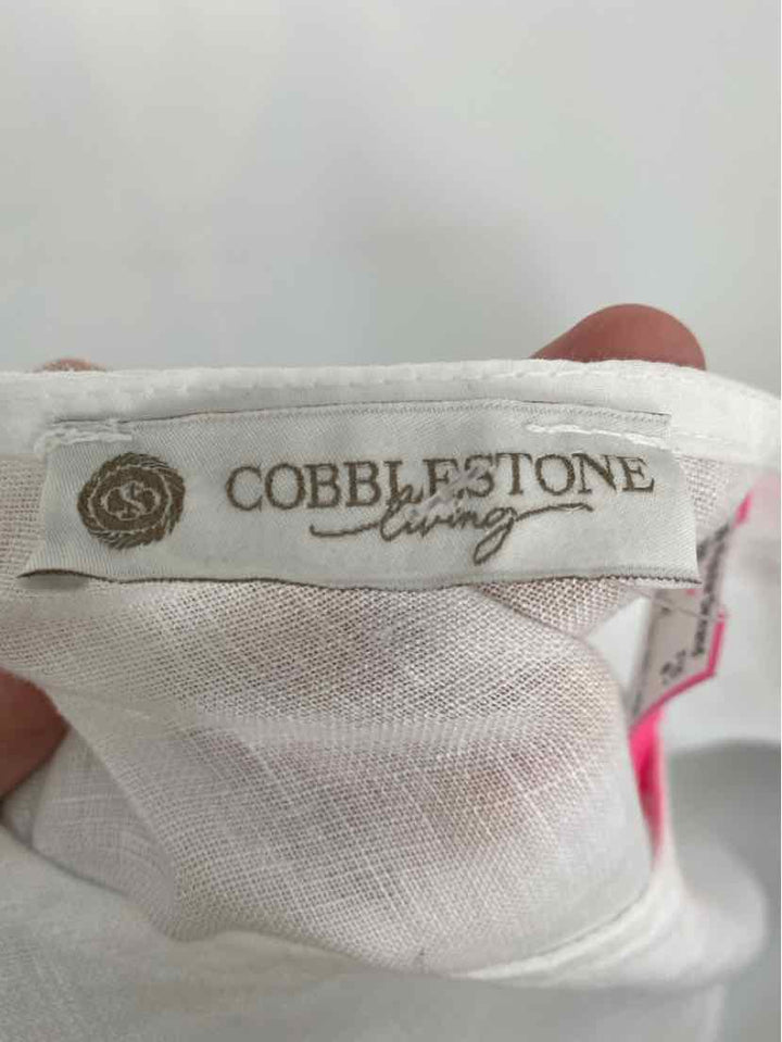 Size M COBBLESTONE White Linen Shirt