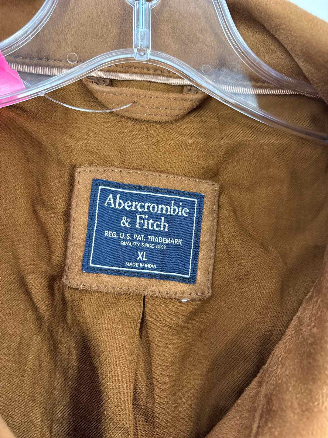 Size XL Abercrombie Brown Suede Jacket