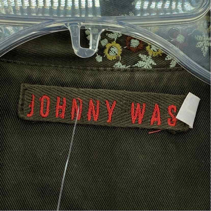 Size L Johnny Was Green Jacket