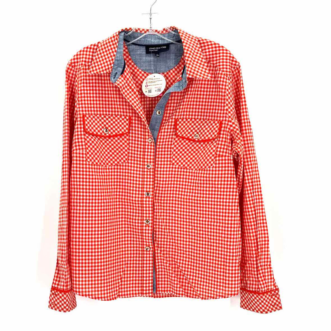 Size L Jones New York Orange Shirt