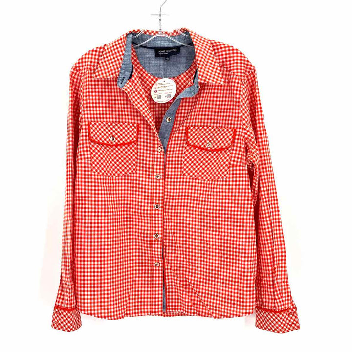 Size L Jones New York Orange Shirt