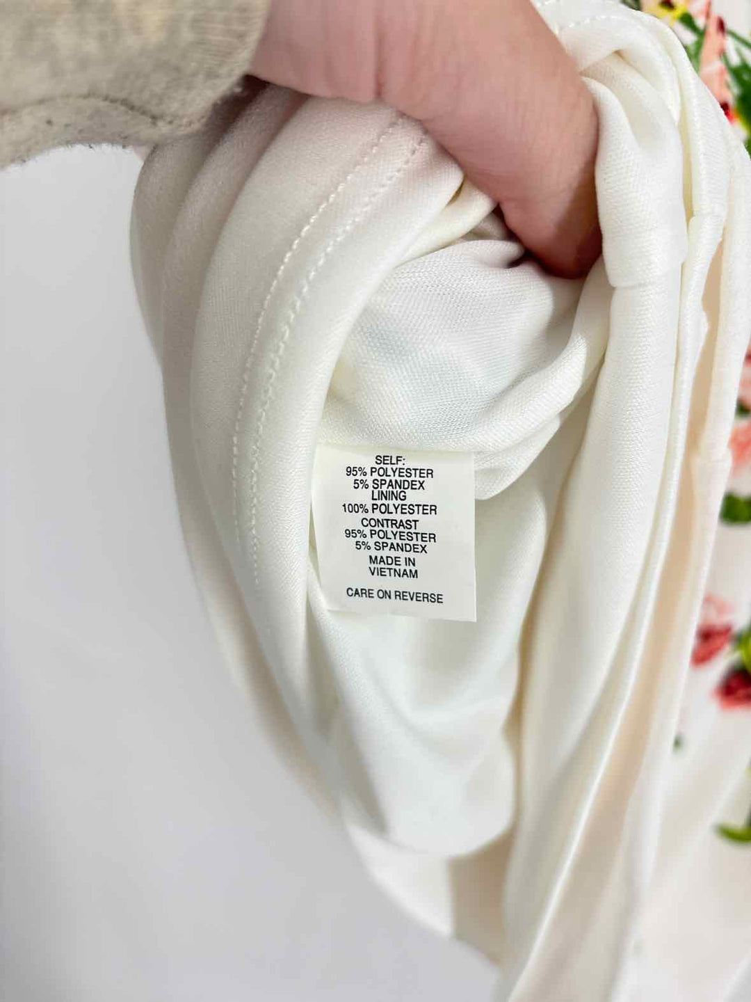 Size L NY & CO White Print Dress