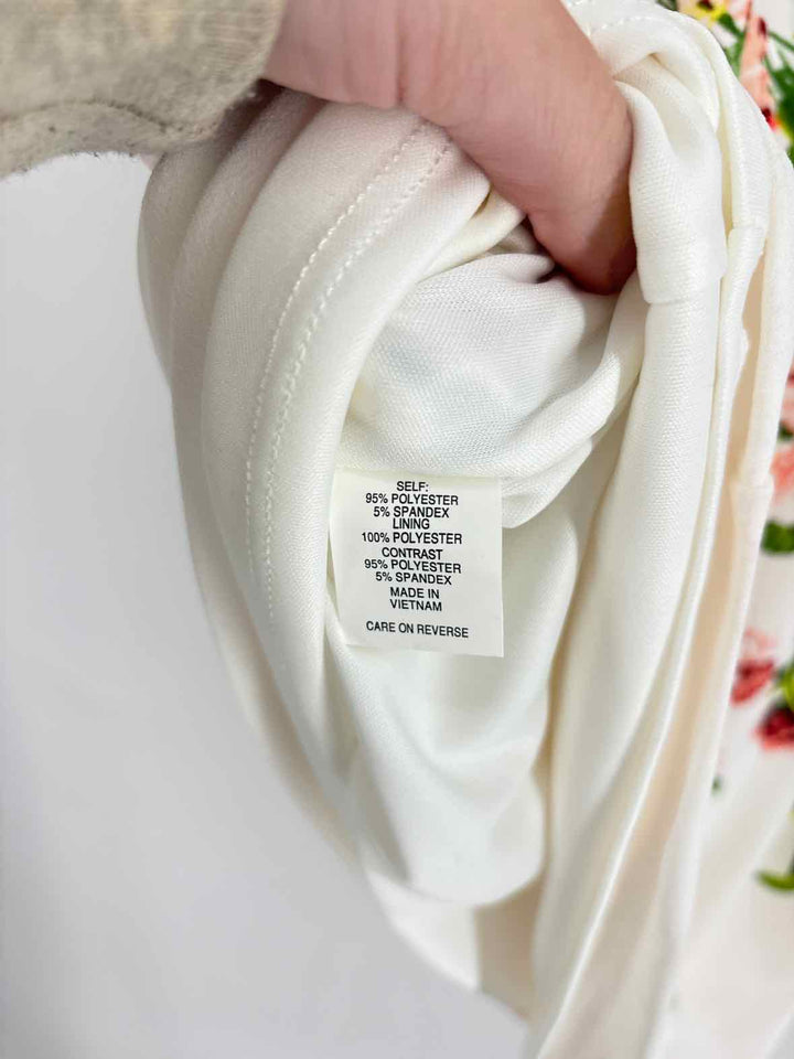 Size L NY & CO White Print Dress
