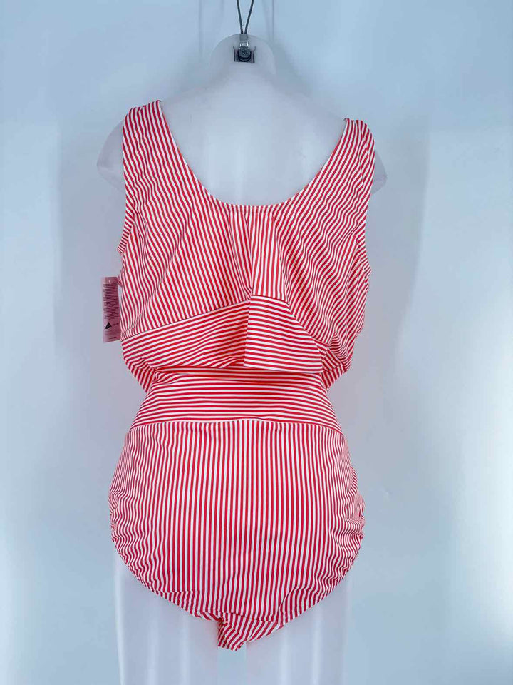 Size 2X LAND END Orange Swimsuit