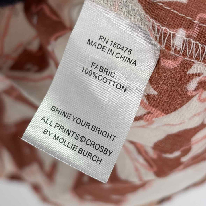 Size XS CROSBY Beige Print Shirt