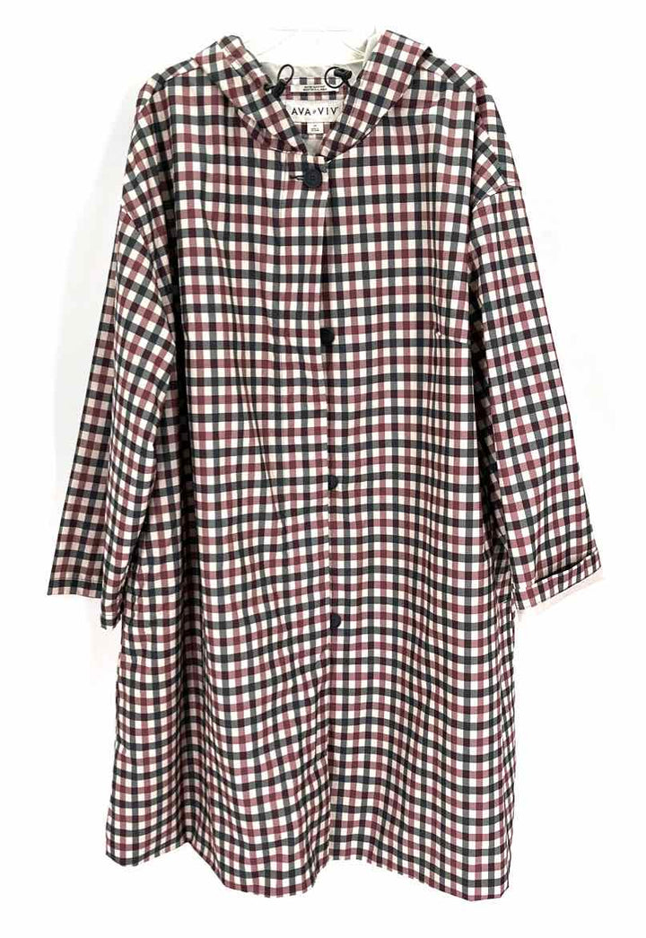 Size 2X AVA &amp; VIV Red Print Jacket