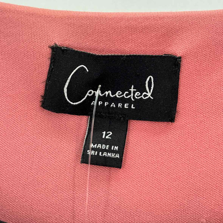 Size 12 CONNECTED APPAREL Black Dress