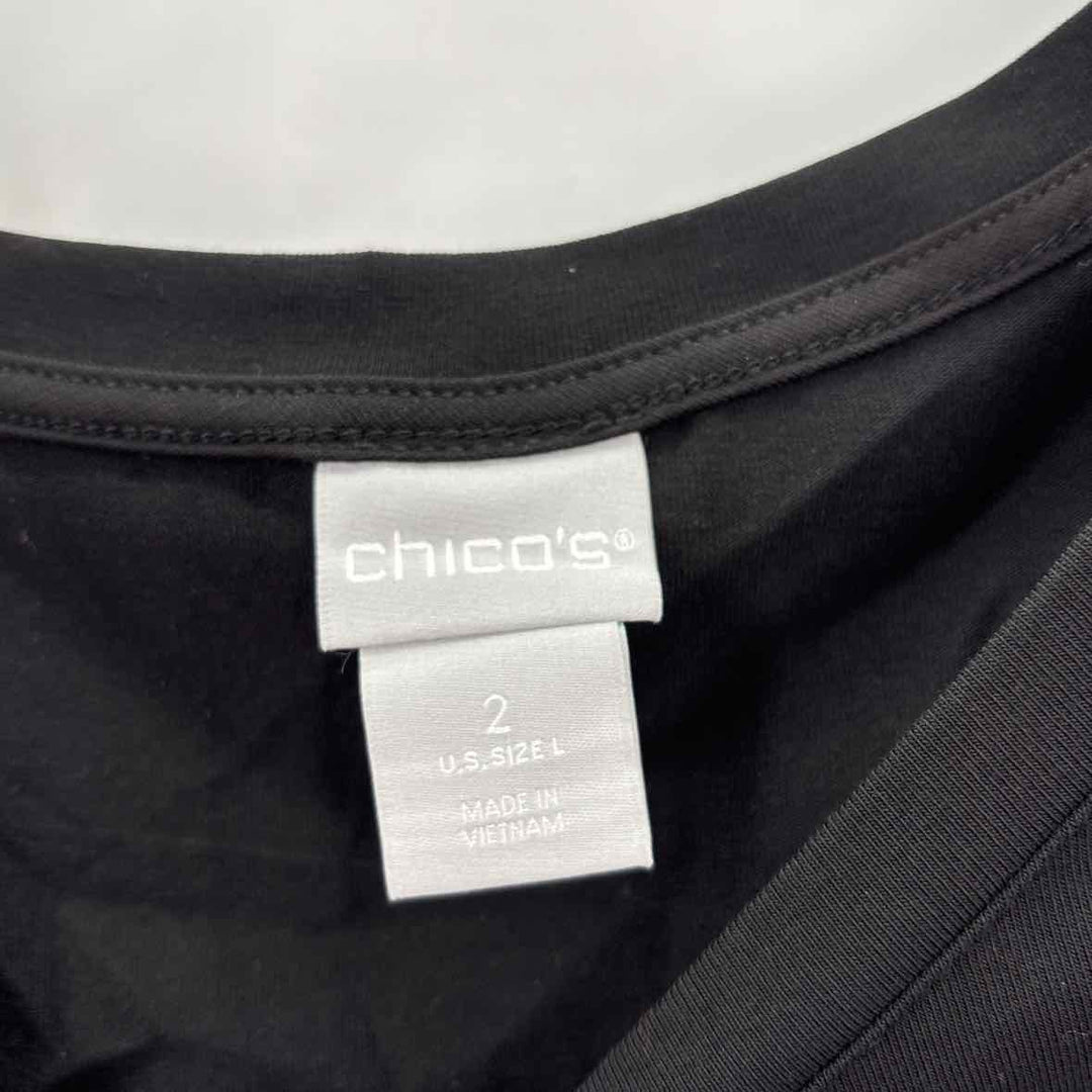 Size L Chico's Black Shirt