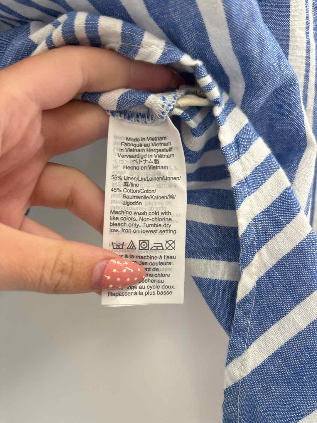 Size XS MADEWELL Blue Shirt