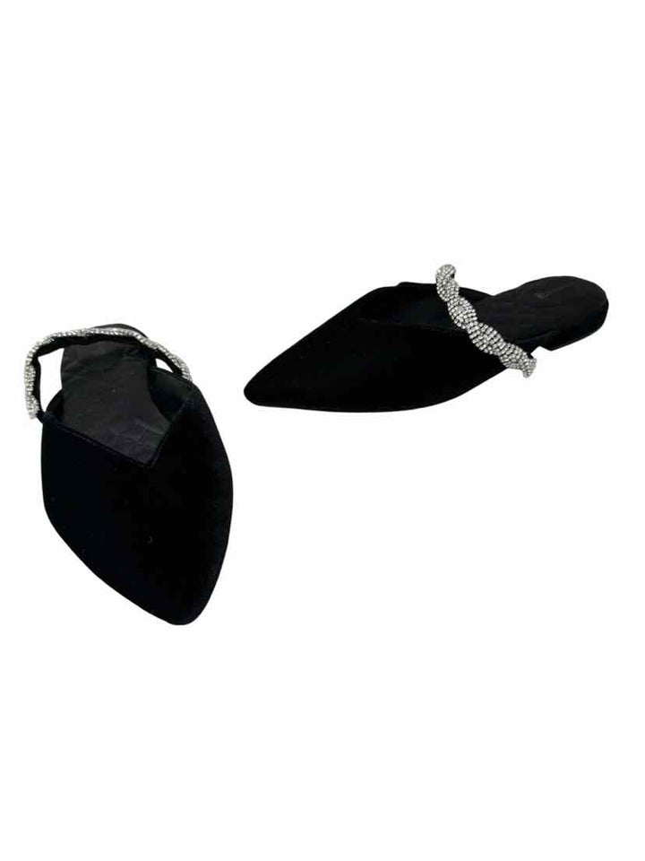 Shoe Size 8.5 BIRDIES Blue Velvet Mules