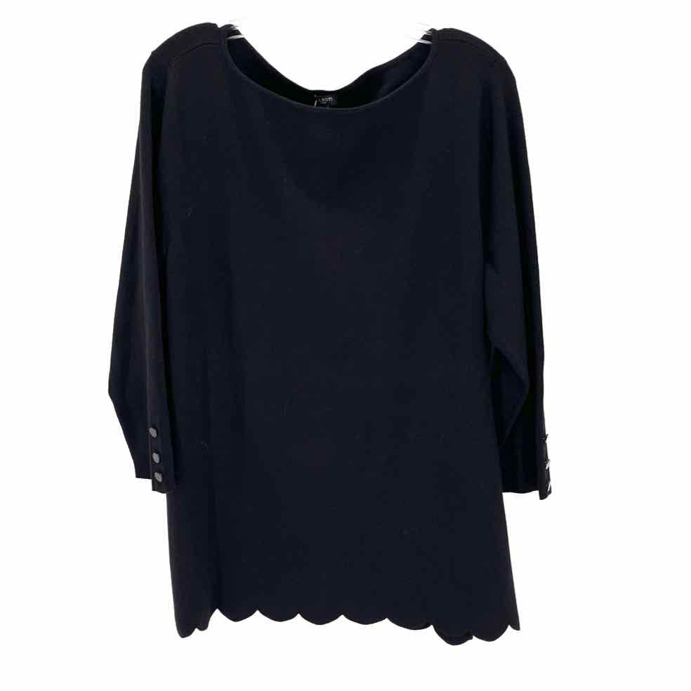 Size 2X Talbots Black Knit Sweater