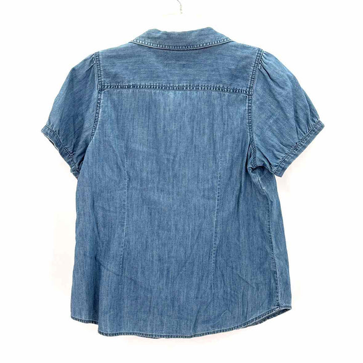 Size M Talbots Blue Chambray Shirt
