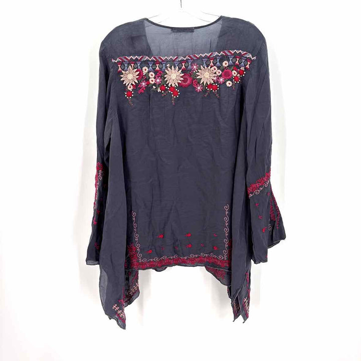 Size L Johnny Was Gray Shirt