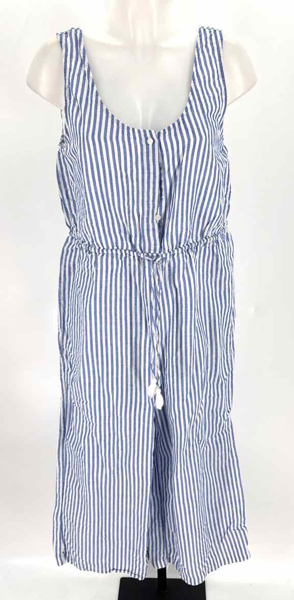Size M J Crew Blue Print Dress