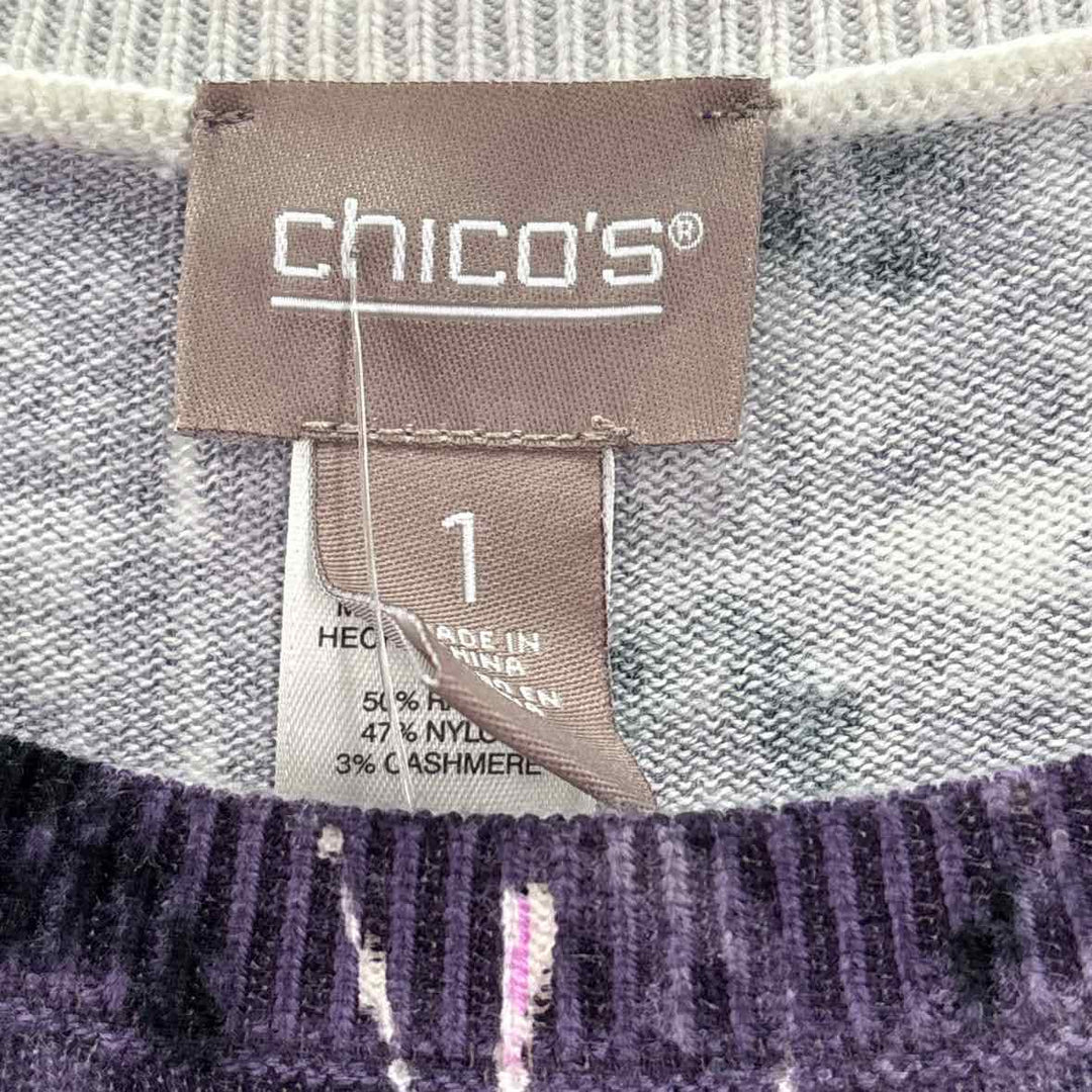 Size M Chico's Purple Knit Shirt
