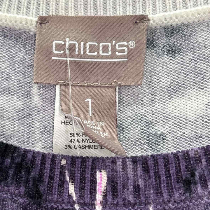 Size M Chico's Purple Knit Shirt