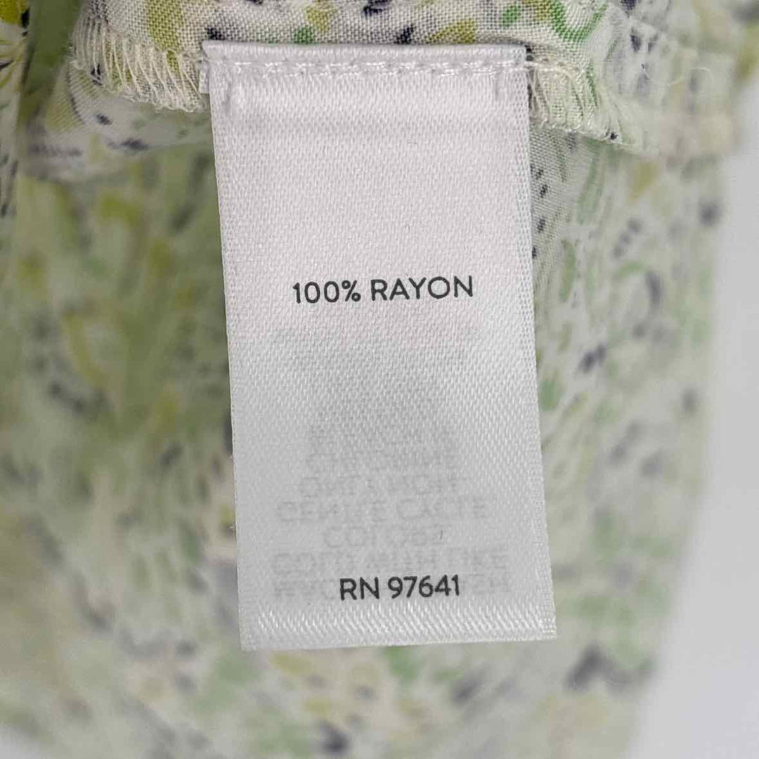 Size M J JILL Lime Green Shirt