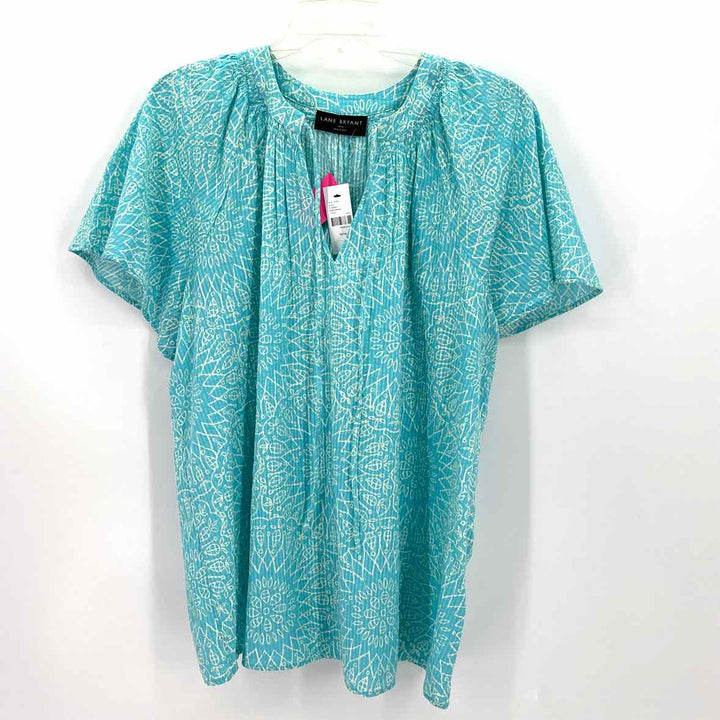 Size 14/16 LANE BRYANT Aqua Shirt