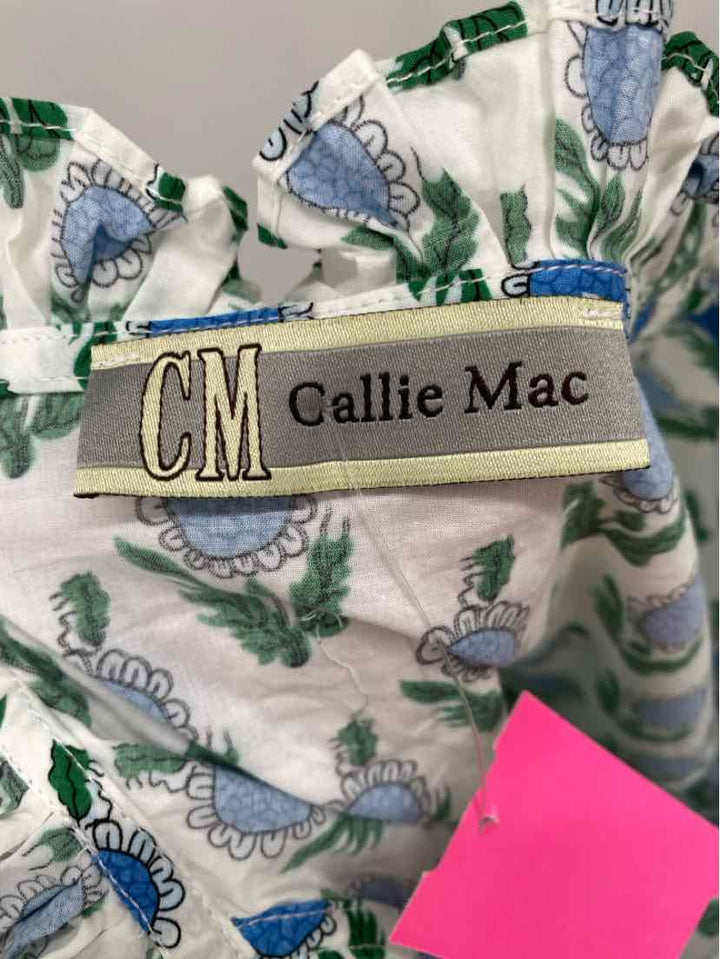 Size M White Print Shirt