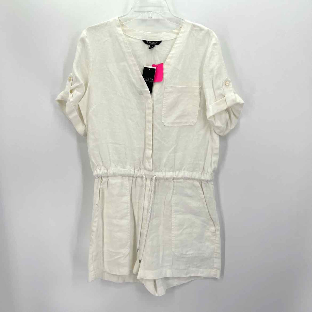Size 8 RALPH LAUREN White Linen Dress