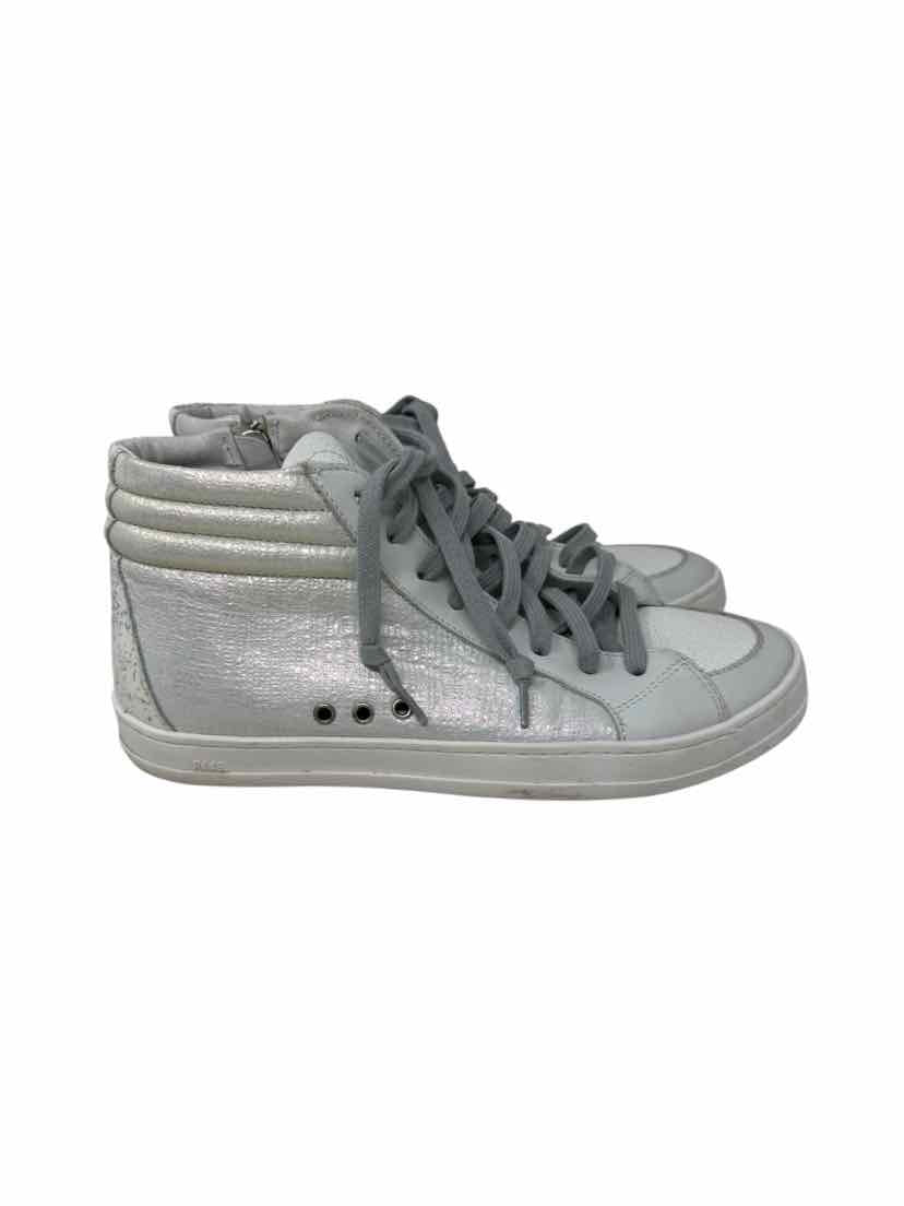Shoe Size 38 P448 Ivory Leather Sneakers