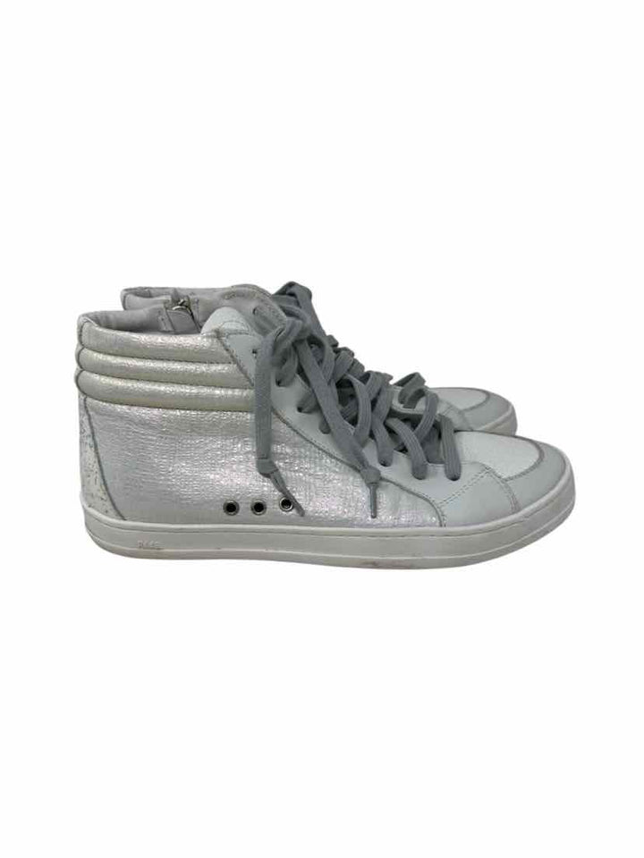 Shoe Size 38 P448 Ivory Leather Sneakers