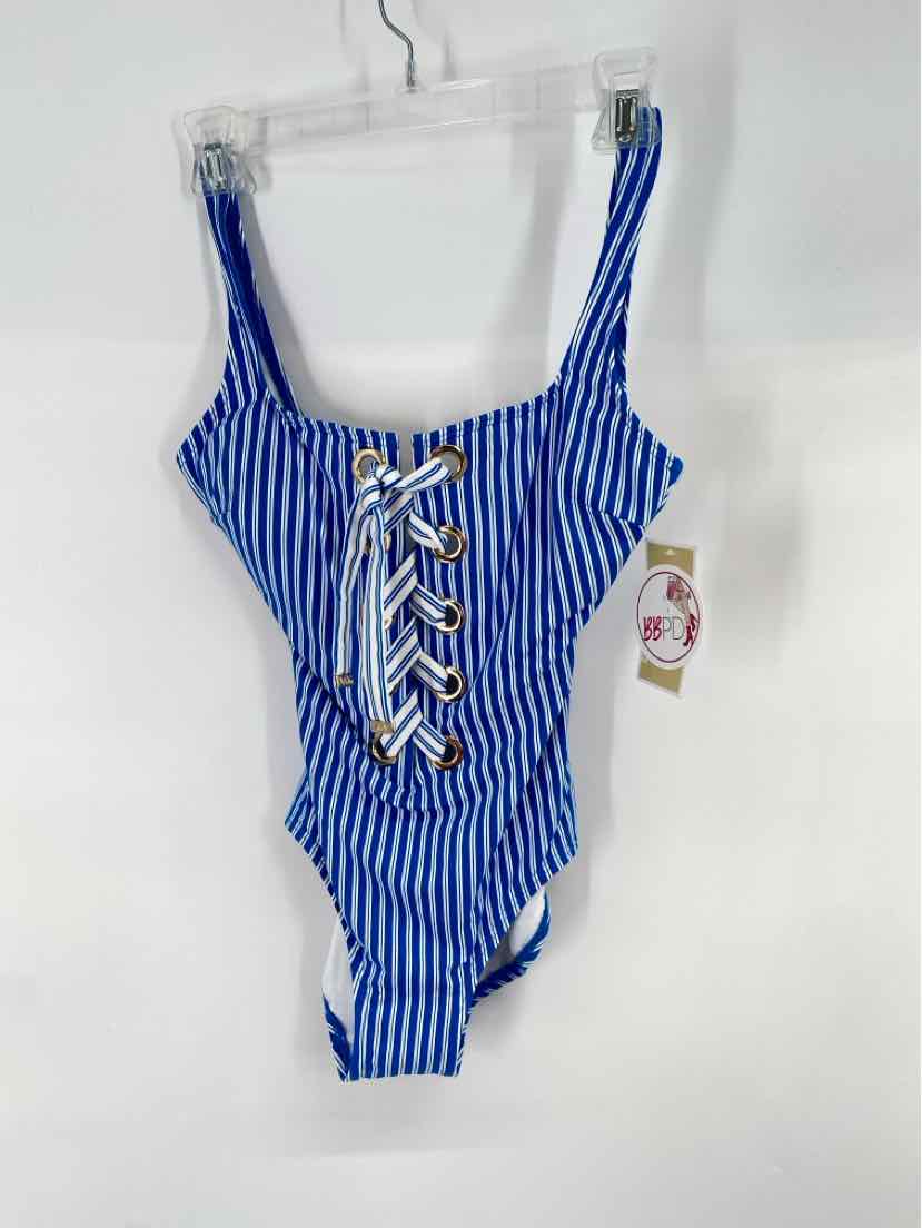 Size 6 Michael Kors Blue Print Swimsuit