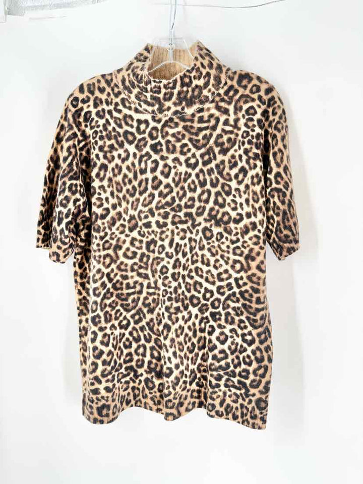 Size L Chico's Brown Print Sweater