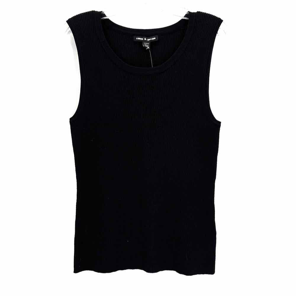 Size M CABLE & GAUGE Black Sweater