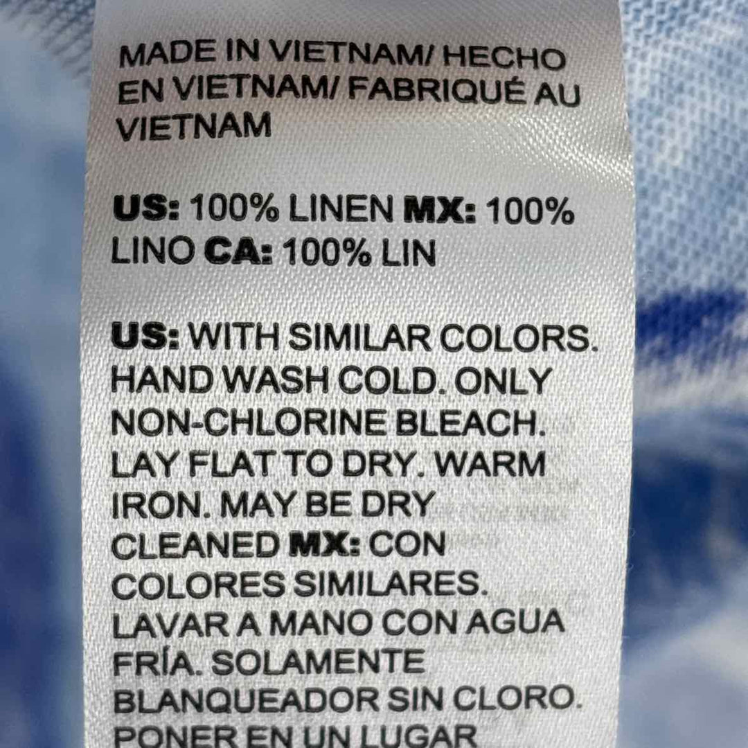Size L Chico's Multi-Color Linen Shirt