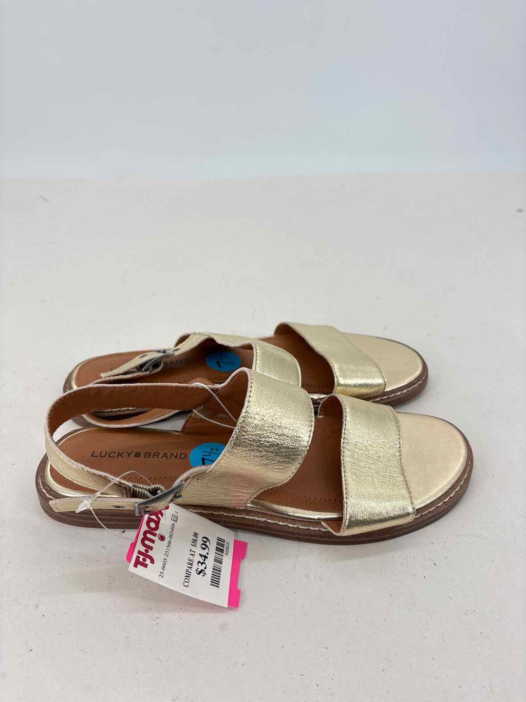Shoe Size 7.5 LUCKY Gold Sandals