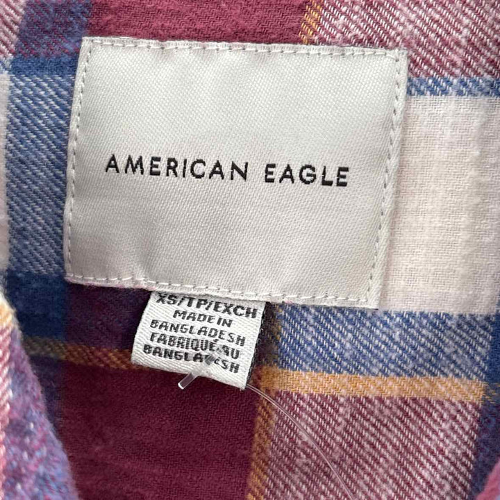 Size XS AMERICAN EAGLE PINK PRINT Shirt