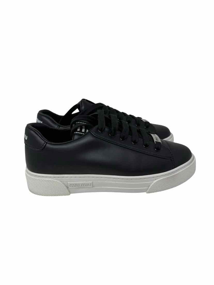 Shoe Size 37.5 MIU MIU Black Sneakers