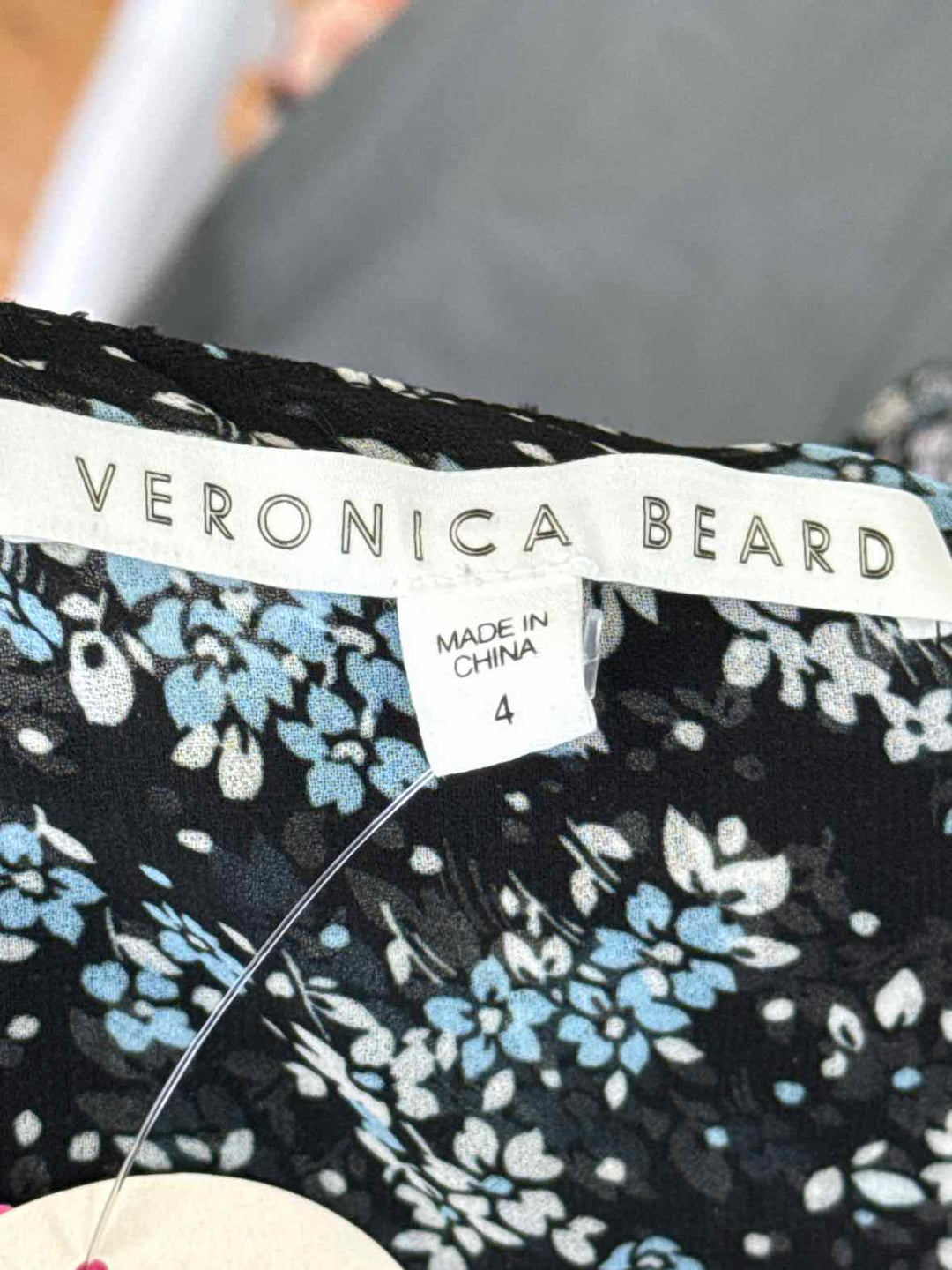 Size 4 VERONICA BEARD Black Print Dress