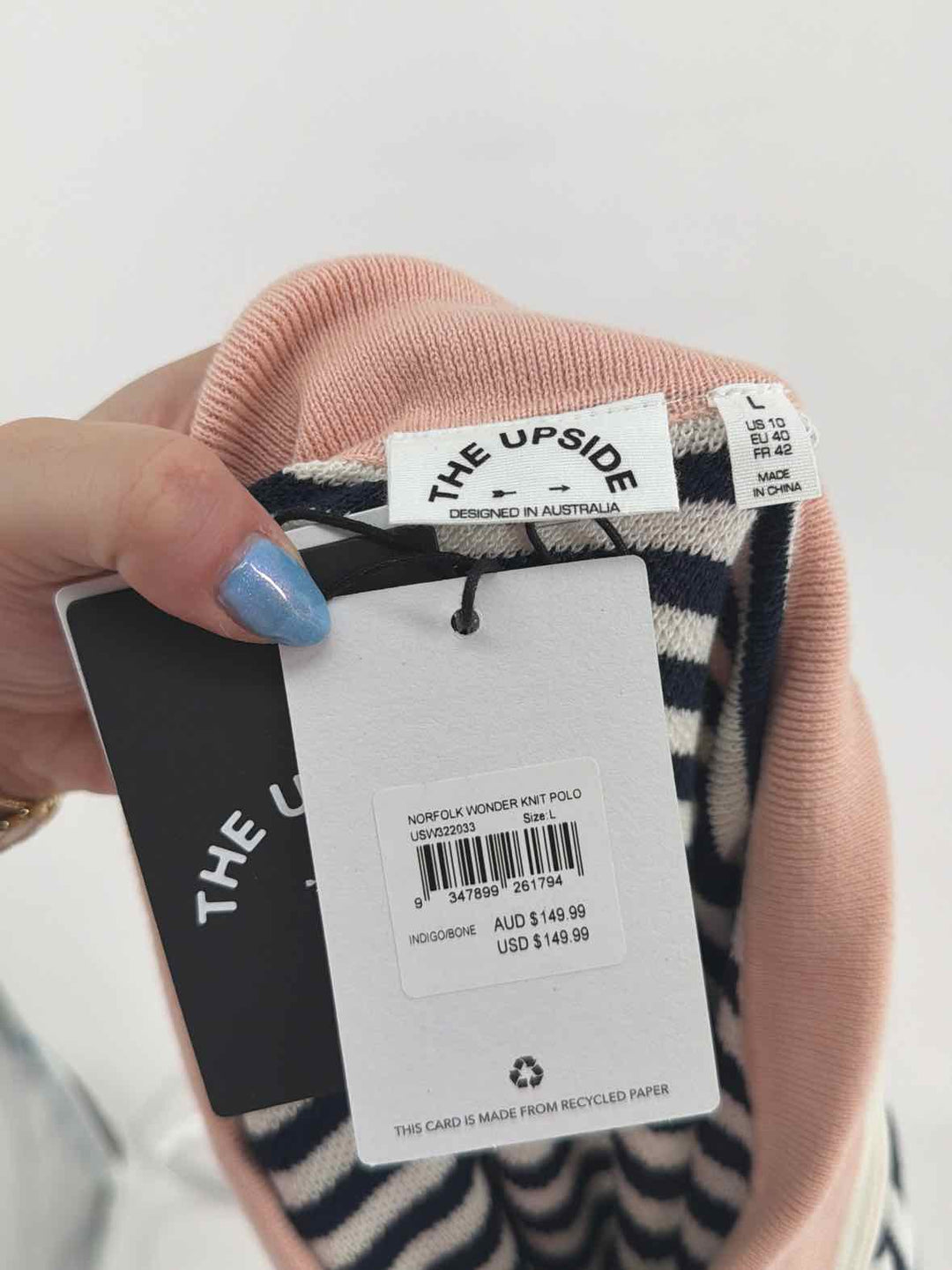 Size L Navy Sweater