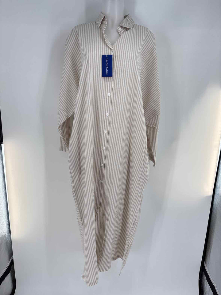 Size L TAN PRINT Dress