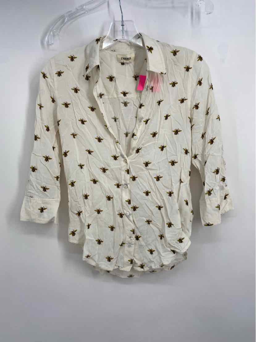 Size XS L'AGENCE Cream Shirt