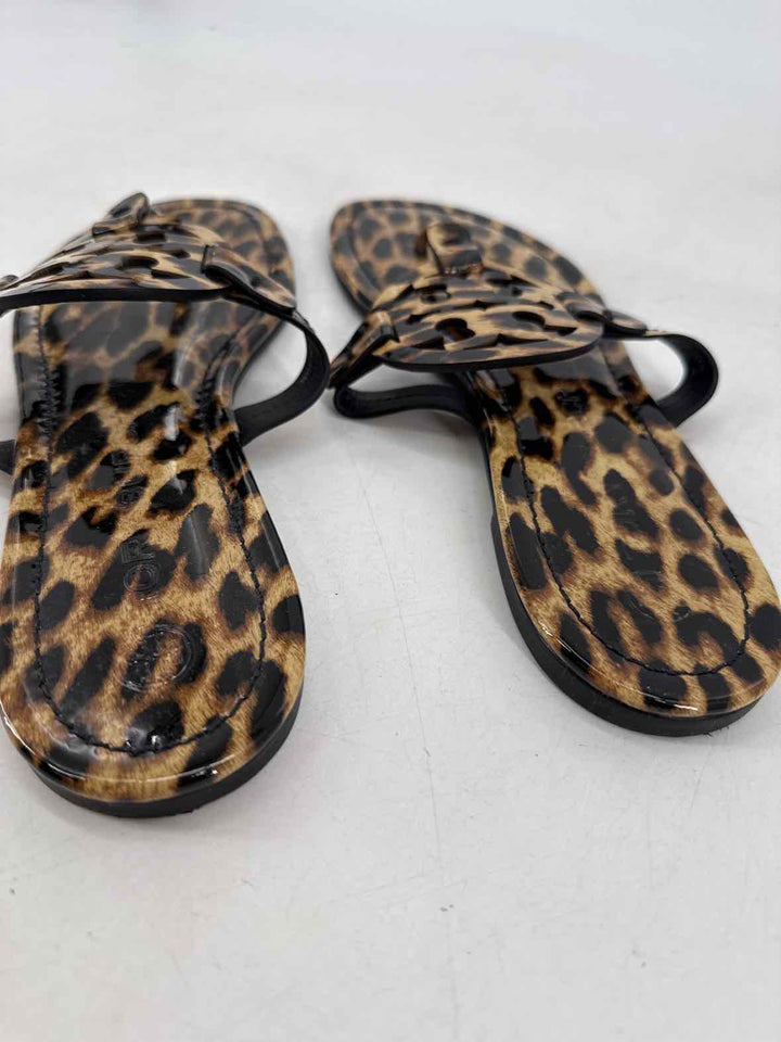 Shoe Size 10 Tory Burch Tan PATENT Sandals