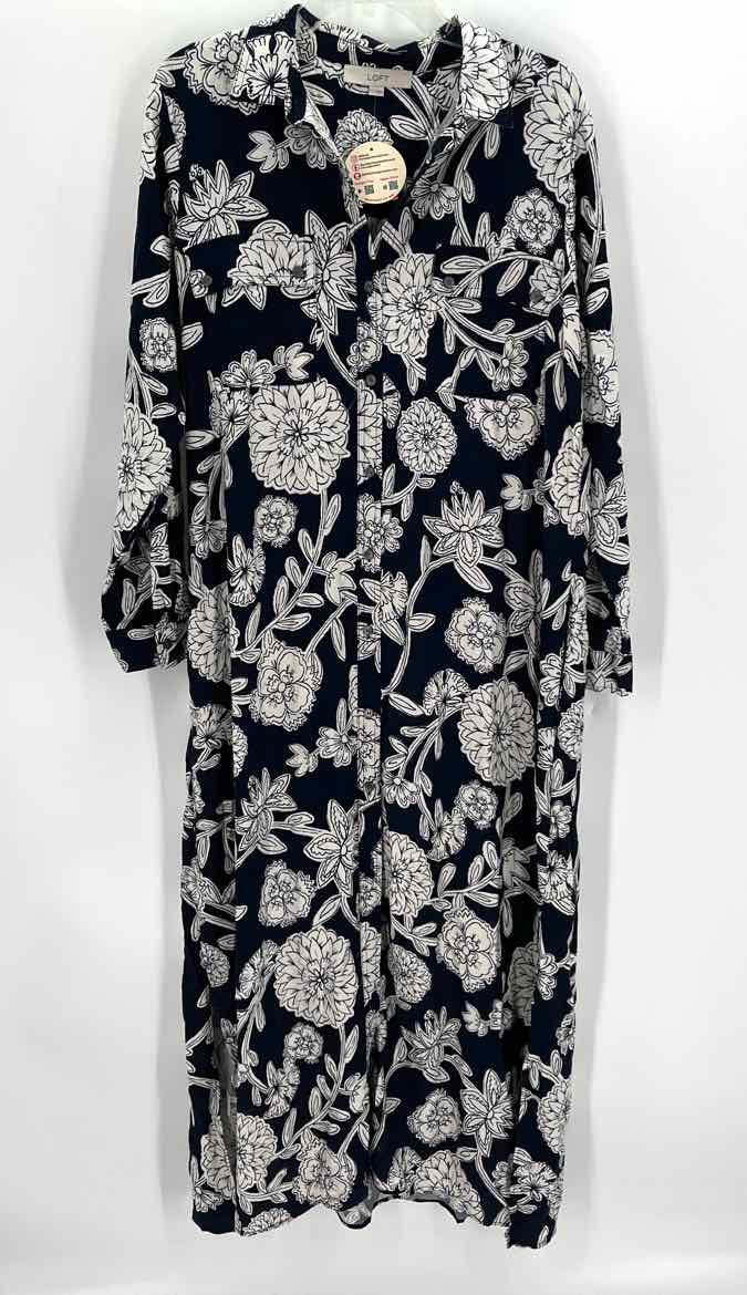 Size L LOFT Navy Dress