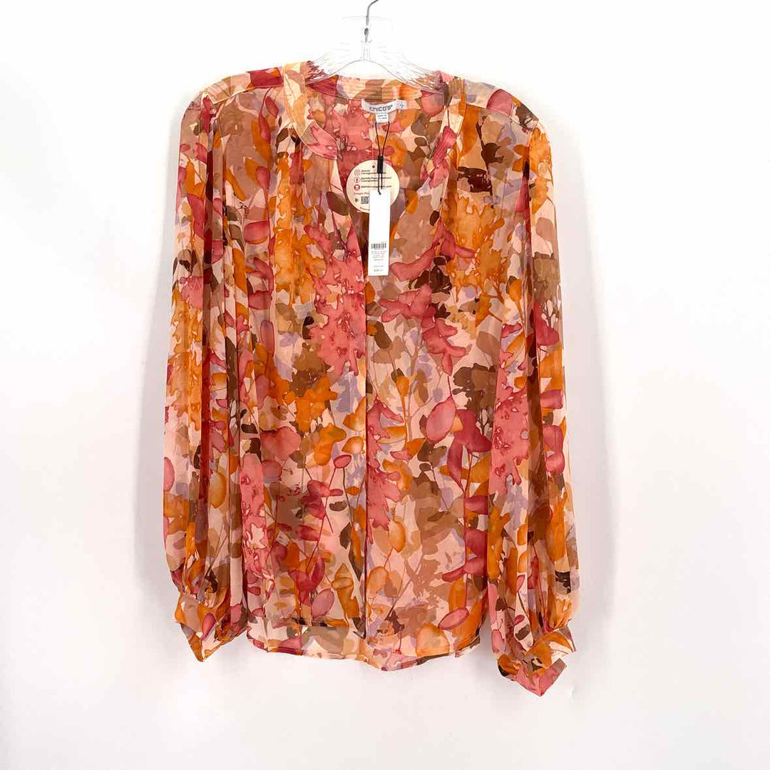Size M Chico's Peach Shirt
