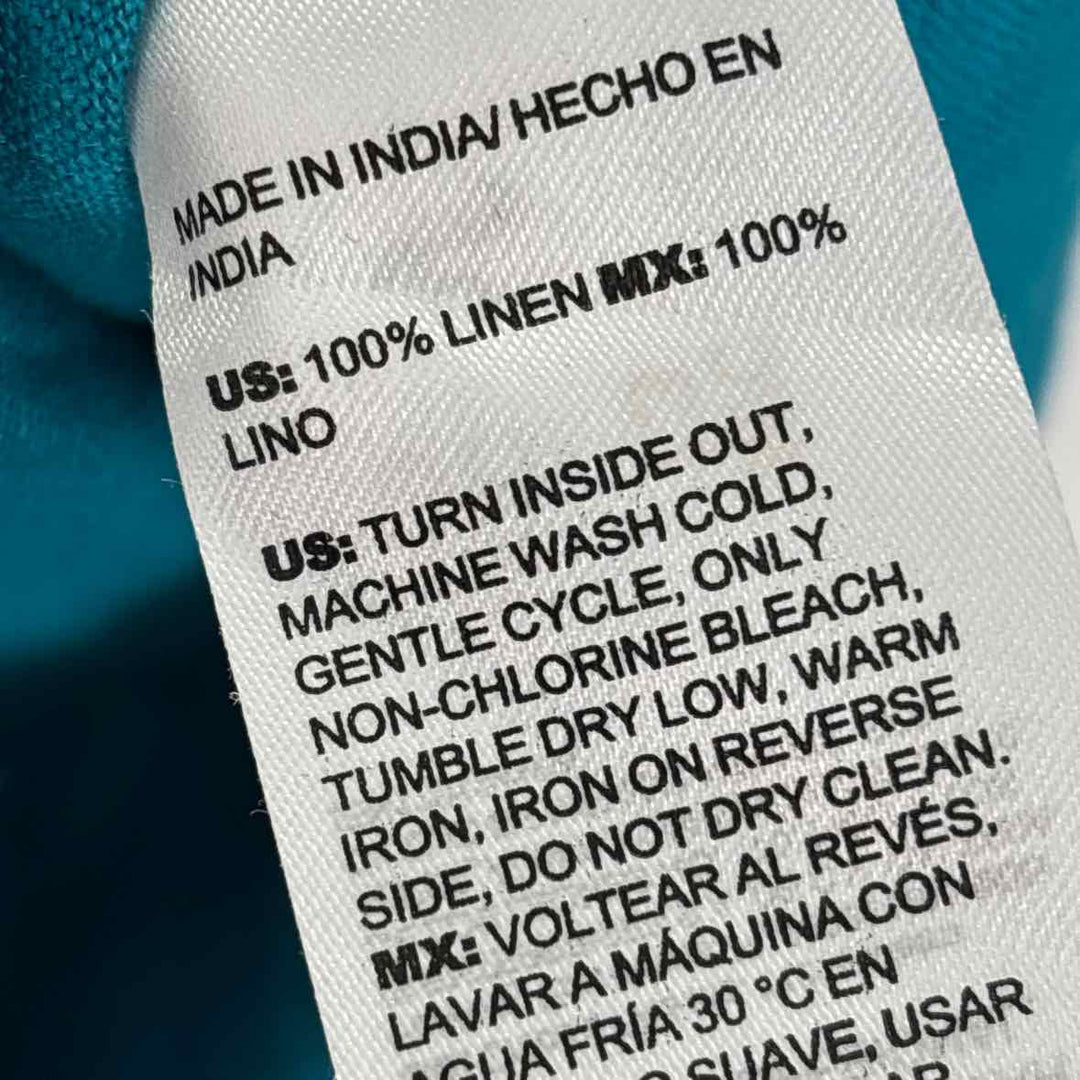 Size 10 Chico's Teal Linen Dress