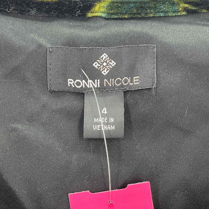 Size 4 Black Velour Dress