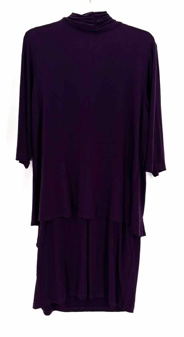Size 14 CONNECTED APPAREL Purple Dress