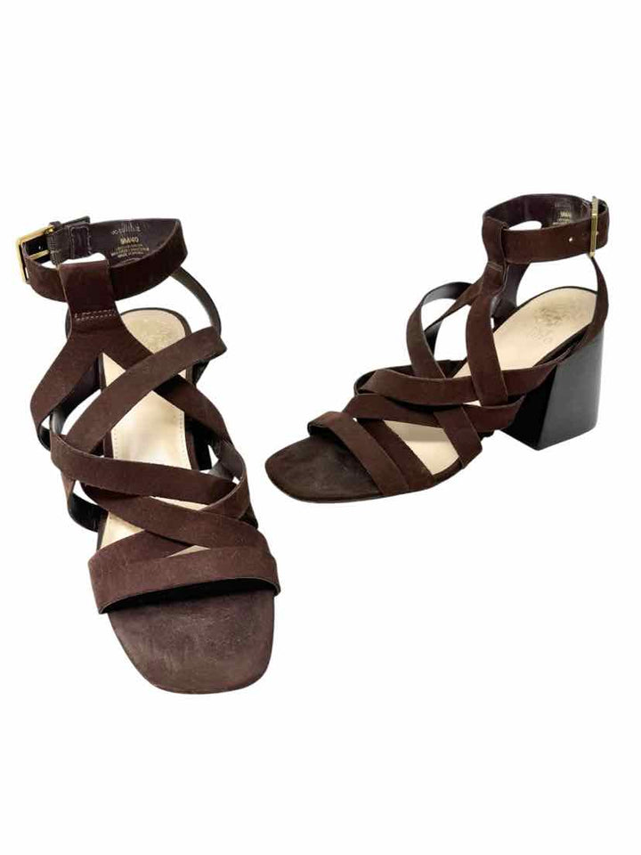 Shoe Size 9 Vince Camuto Brown Suede Sandals