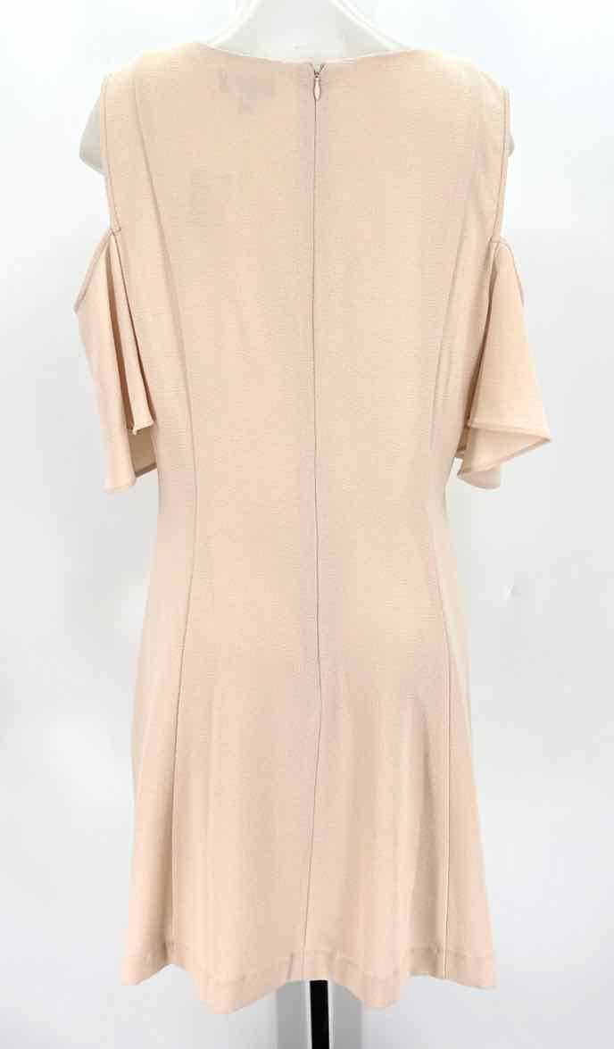 Size 14 NEIMAN MARCUS Beige Dress