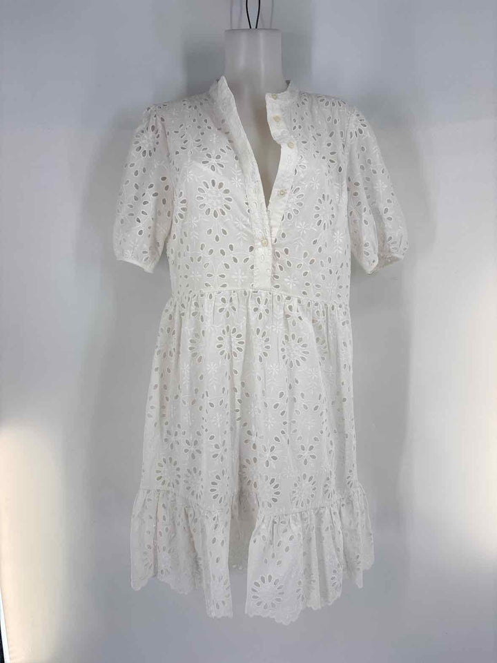 Size 8 J Crew White Dress