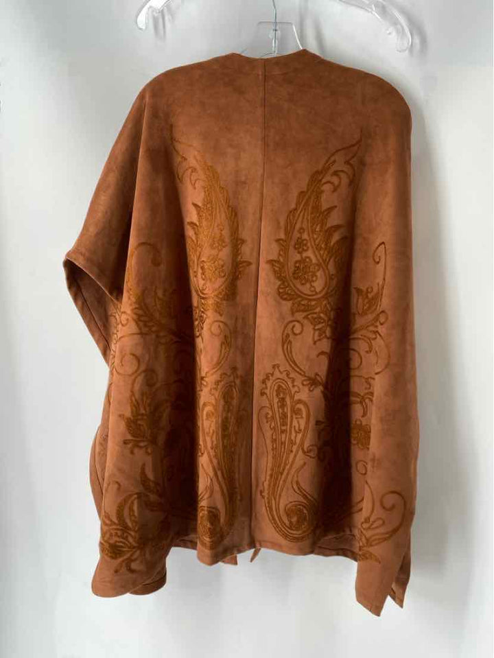 Size M/L Chico's Brown Suede Cardigan